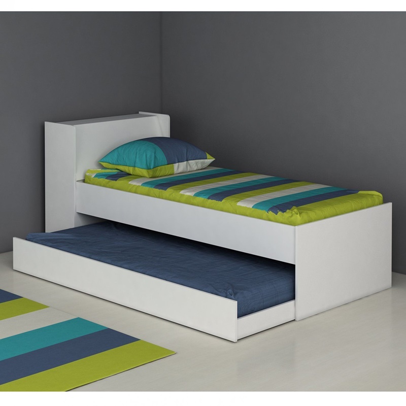 giường sọc xanh