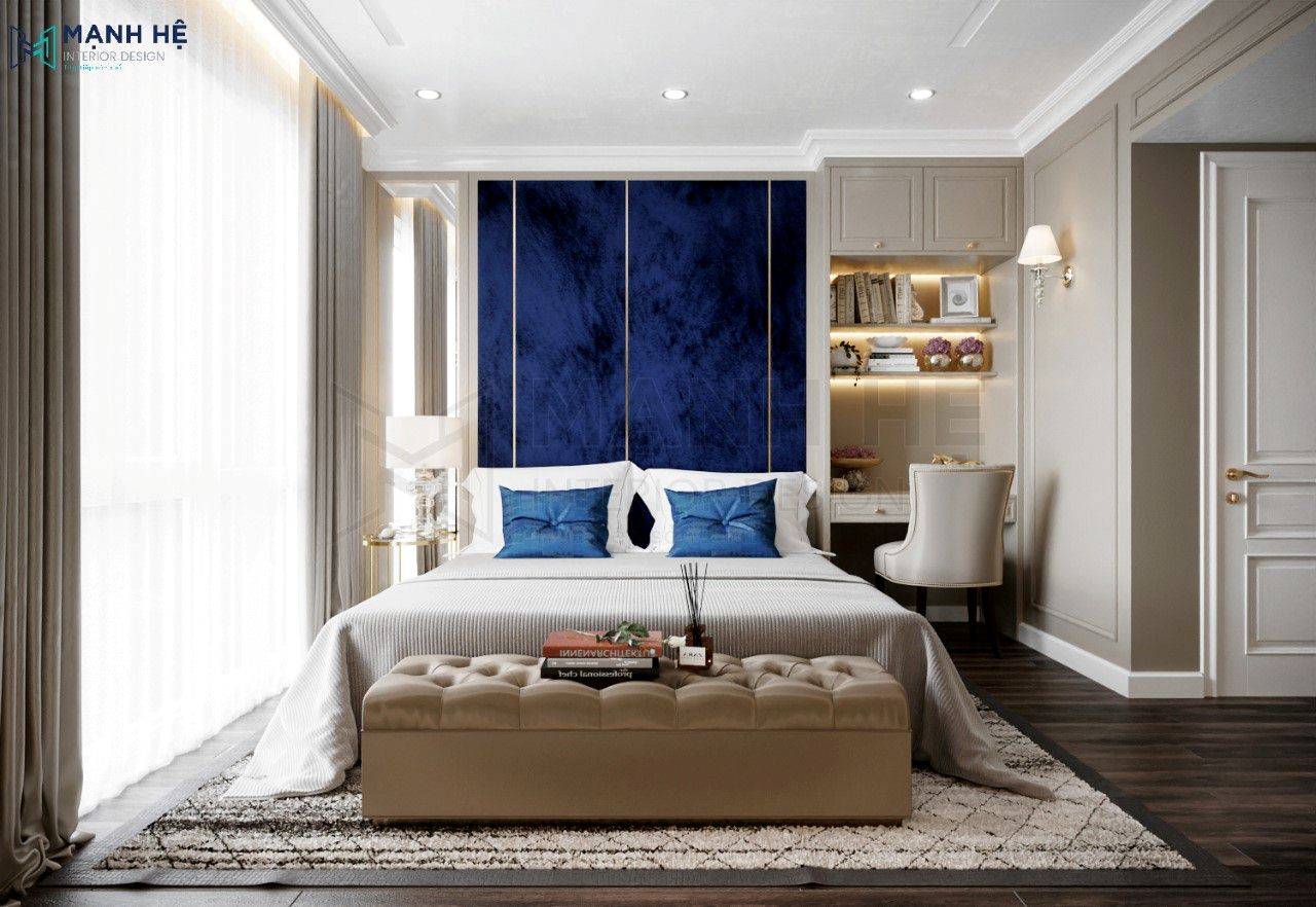 thiết kế nội thất phòng ngủ biệt thự luxury cao cấp