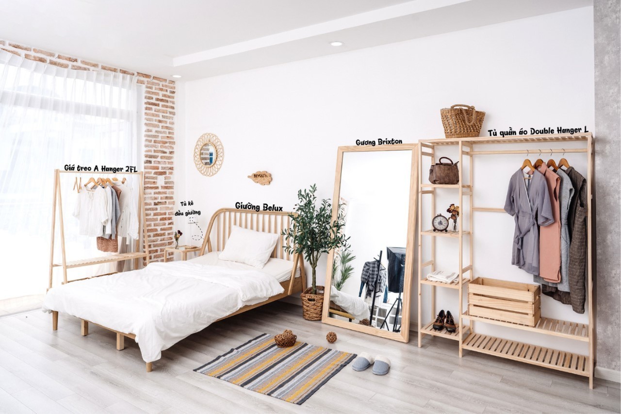 Decor phòng ngủ nhỏ đơn giản kiểu Hàn