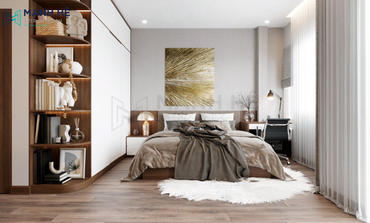 Thiết kế phòng ngủ master đẹp hiện đại dành cho người chủ gia đình