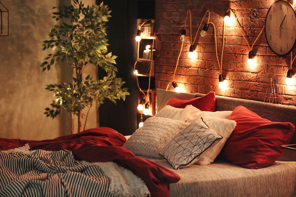 đèn led dây trang trí phòng ngủ