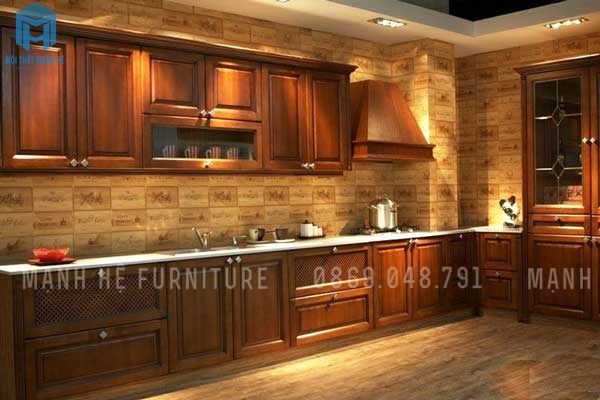 tủ bếp tân cổ điển