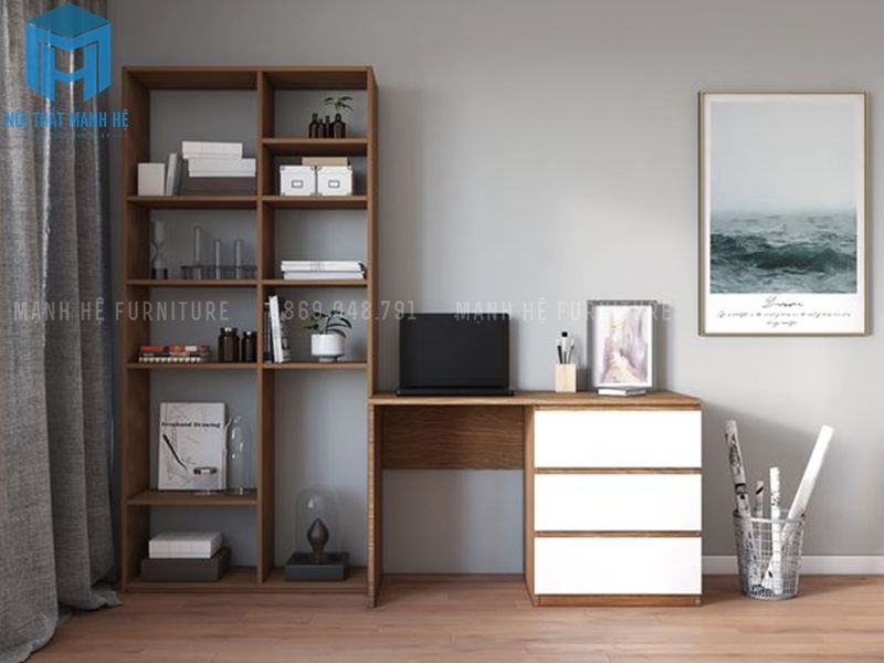 bàn làm việc bằng gỗ