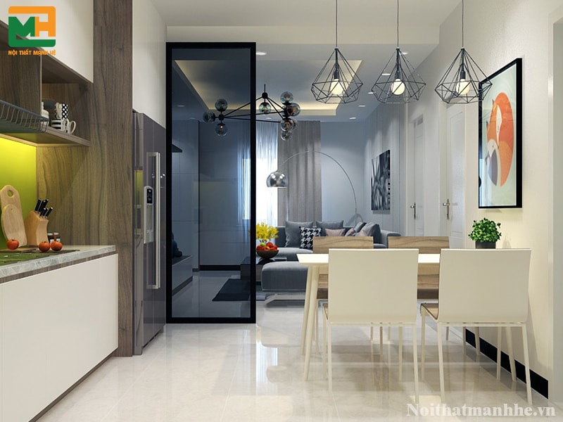 thiết kế tủ bếp cho chung cư