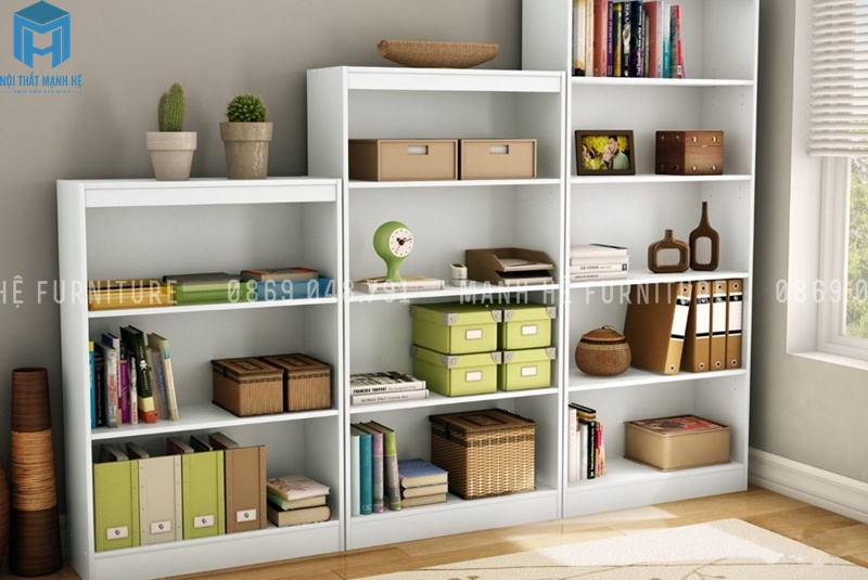 Kệ hồ sơ thấp kết hợp kẹ trang trí