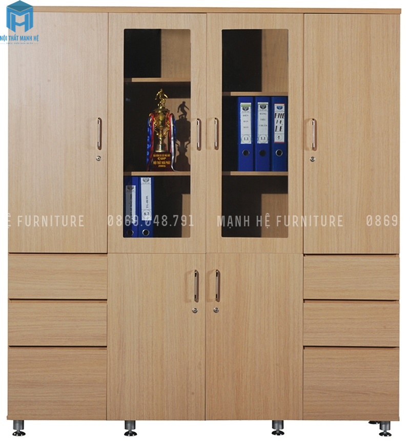 tủ hồ sơ đẹp bằng gỗ công nghiệp