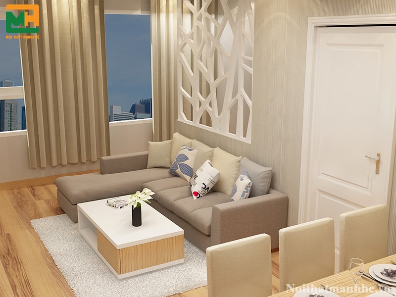 thiết kế nội thất phòng khách chung cư