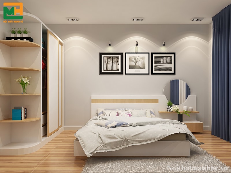 thiết kế nội thất phòng ngủ hiện đại, đẹp