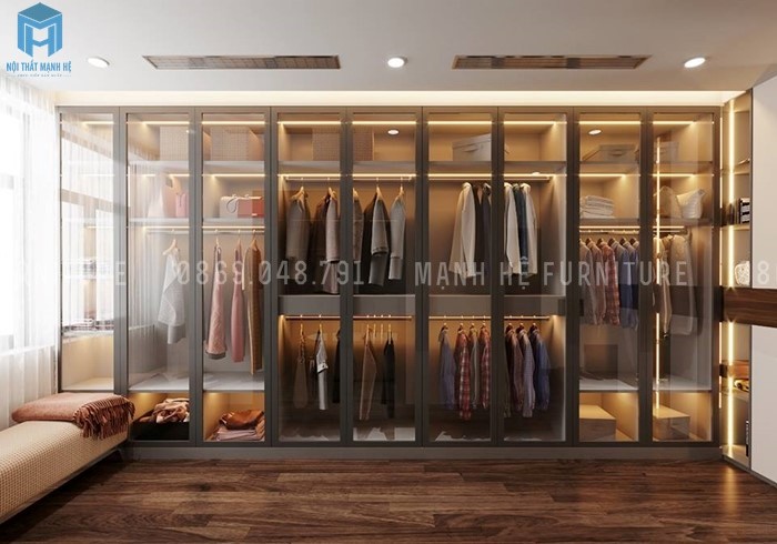 tủ quần áo cửa kính