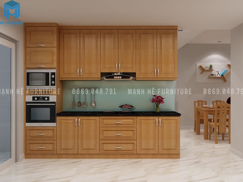 tủ bếp chữ I nhỏ