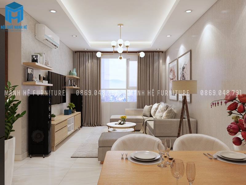 Tổng quan nội thất phòng khách