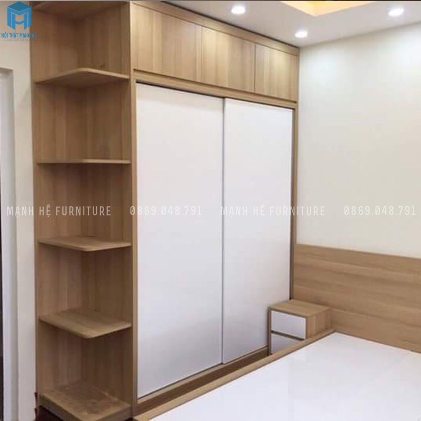 tủ quần áo gỗ công nghiệp cánh lùa