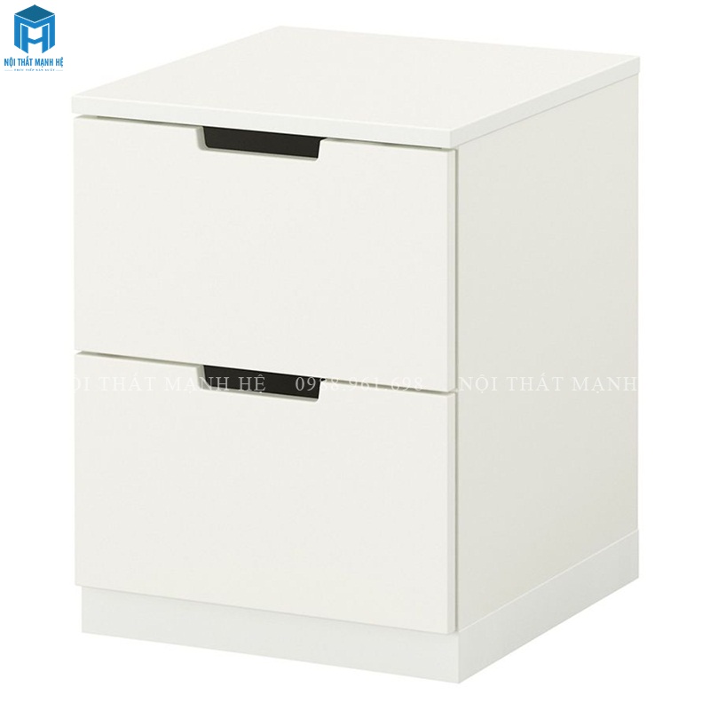 mẫu tủ đầu giường trắng hiện đại