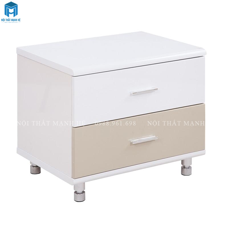 tủ đầu giường chân có bánh xe