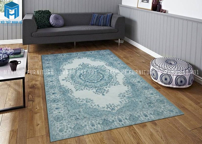 Cách đặt thảm trải sàn không đụng mép ghế