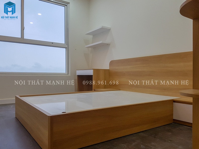 giường ngủ vè bàn làm việc