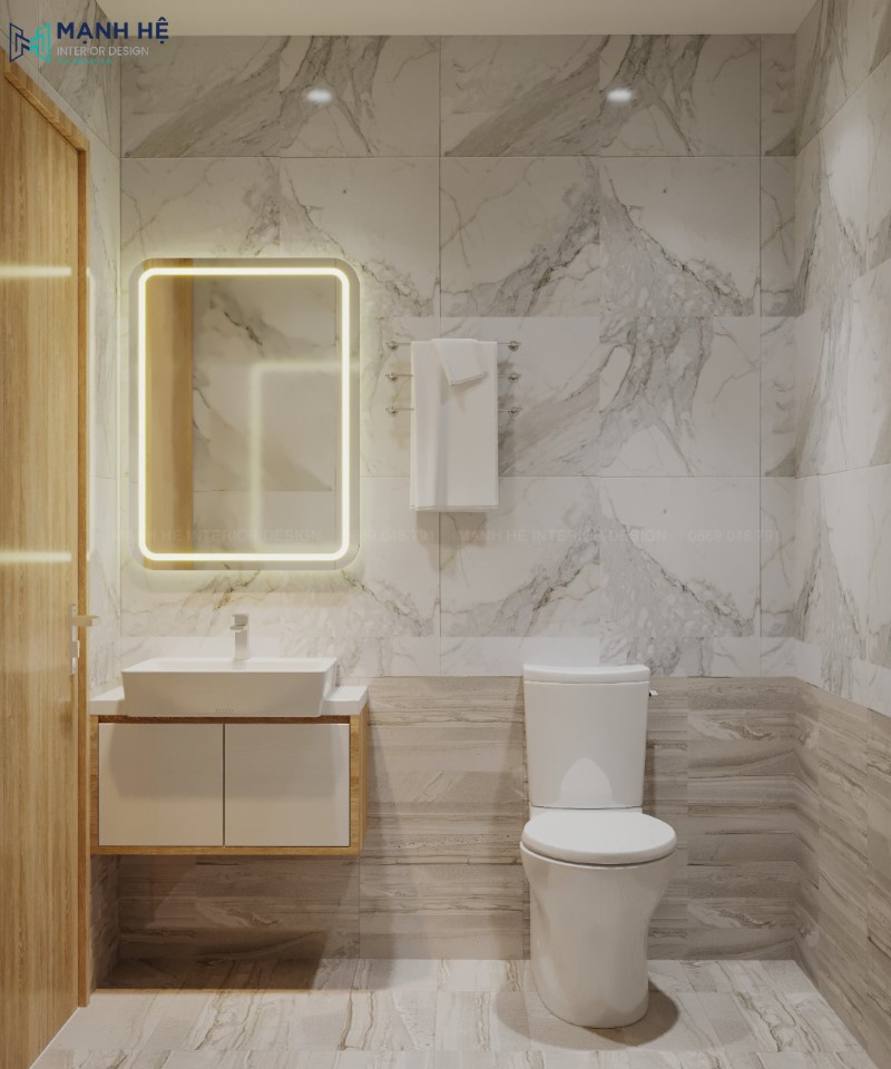Thiết kế nhà vệ sinh nhỏ gọn và tiện nghi phù hợp với mọi không gian