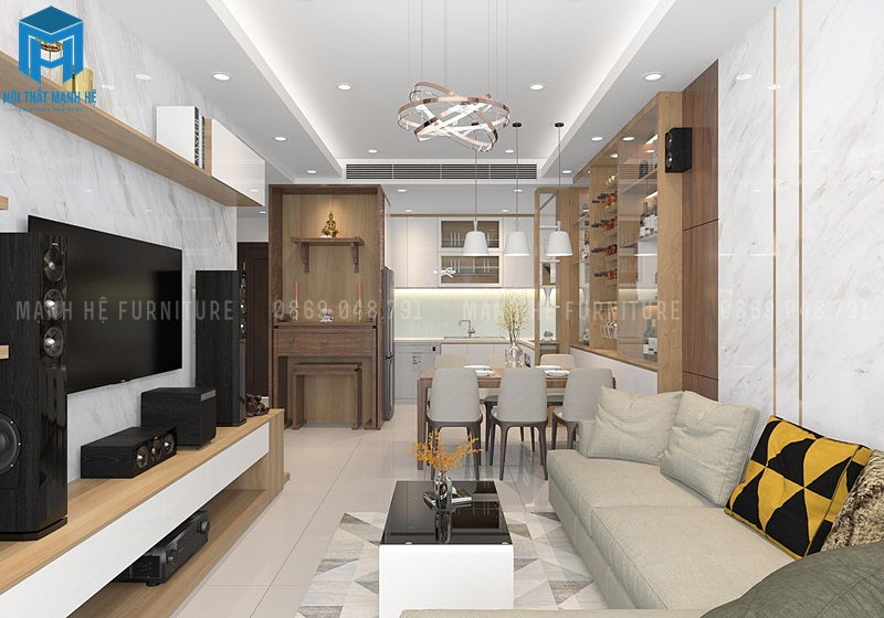 Ghế sofa kết hợp kệ sách