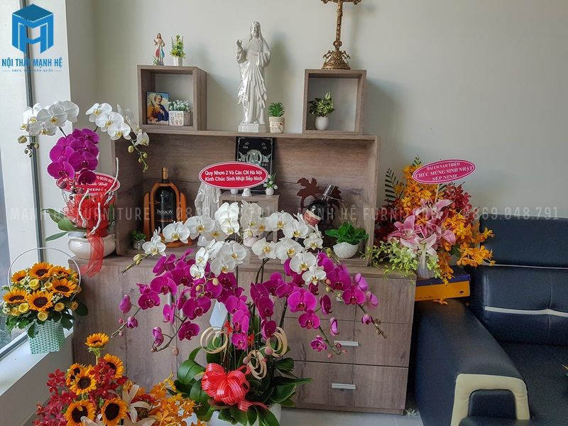 kệ trưng bày phòng khách