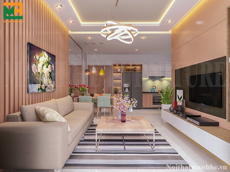 nội thất phòng khách chung cư hcm