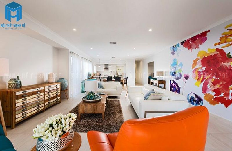 Tranh do họa sĩ vẽ vô cùng sống động, rực rỡ