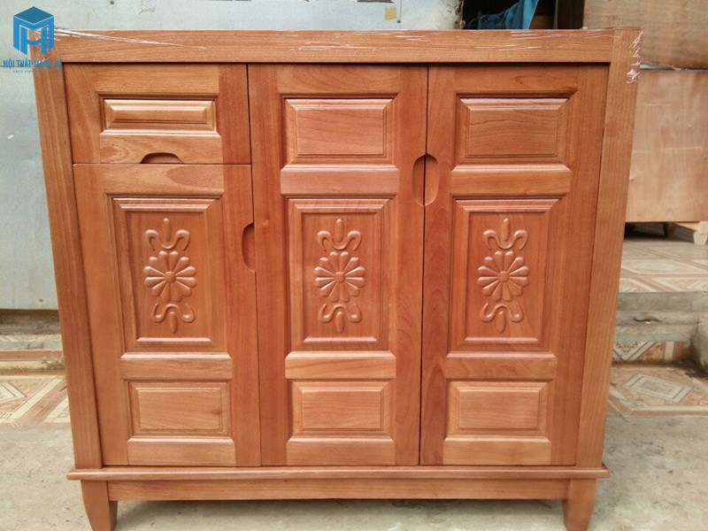 tủ giày dép gỗ tự nhiên