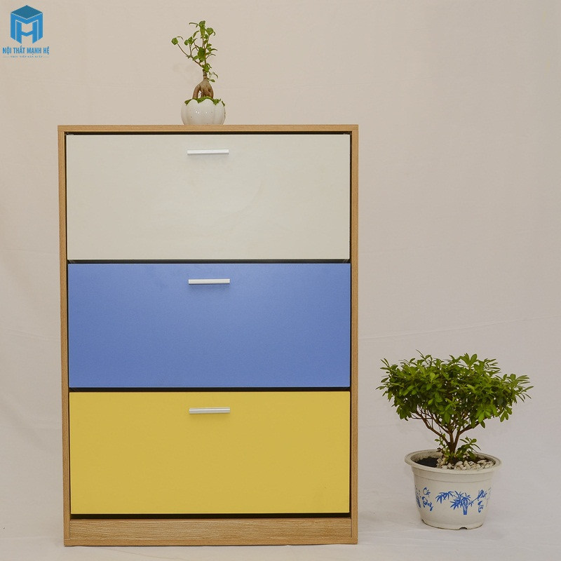 tủ giày màu sắc bắt mắt