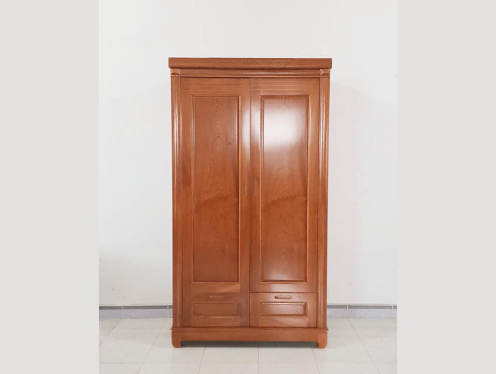 Tủ gỗ Xoan Đào nhỏ gọn sơn PU, vân gỗ tự nhiên, màu sắc đậm nét thể hiện sự đẳng cấp cho căn phòng
