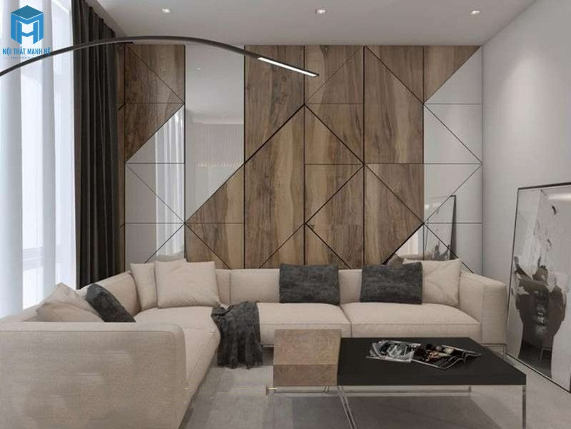 vách ốp sau sofa