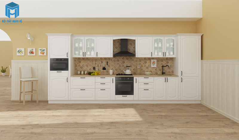 tủ bếp chữ i nhỏ