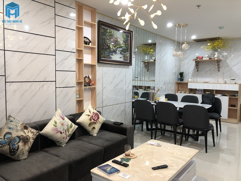 thi công phòng khách