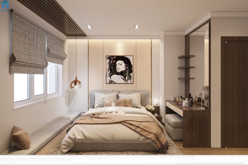 vách ốp tường phòng ngủ