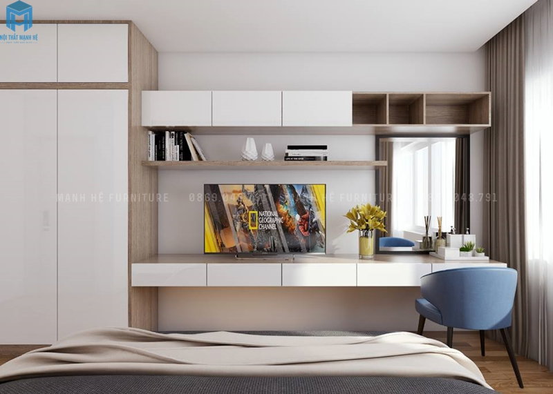 Thiết kế nội thất nhà phố hiện đại 3 phòng ngủ - Chị Trinh quận Gò Vấp