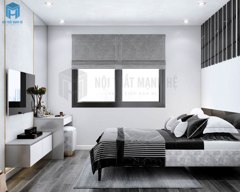 Thiết kế nội thất phòng ngủ độc đáo lấy ý tưởng từ cây đàn piano - anh Khoa, Q.7
