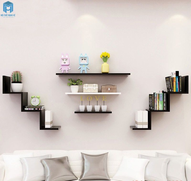 Kệ sách và trang trí hình nấc thang