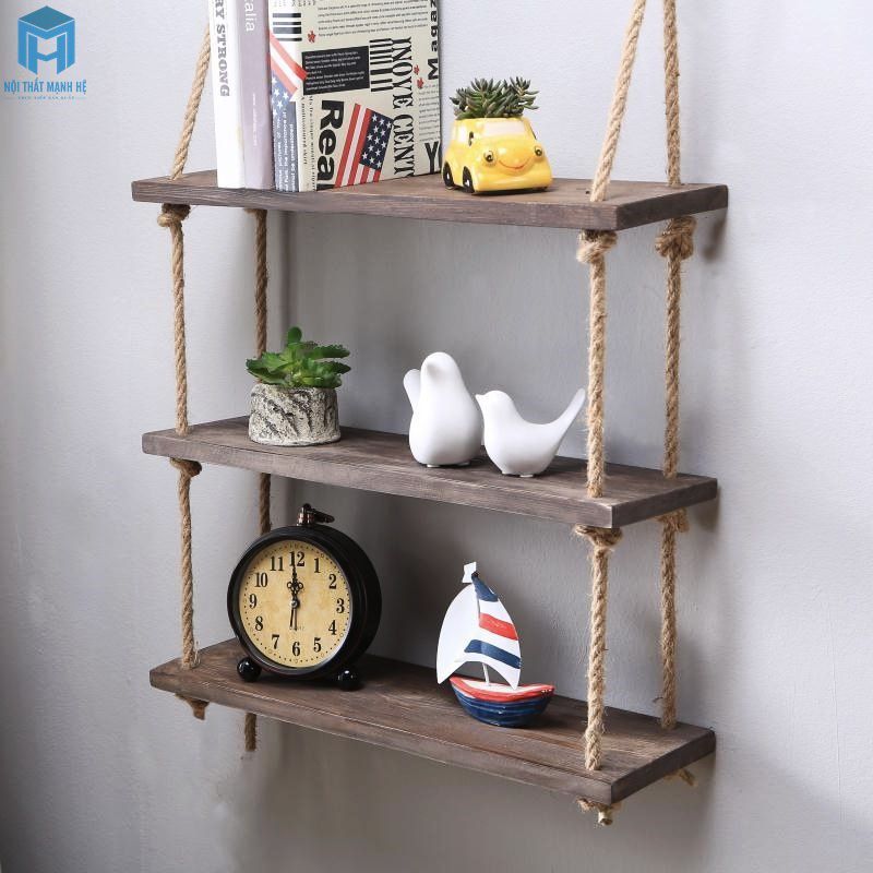 Kệ thả treo tường trang trí phòng khách