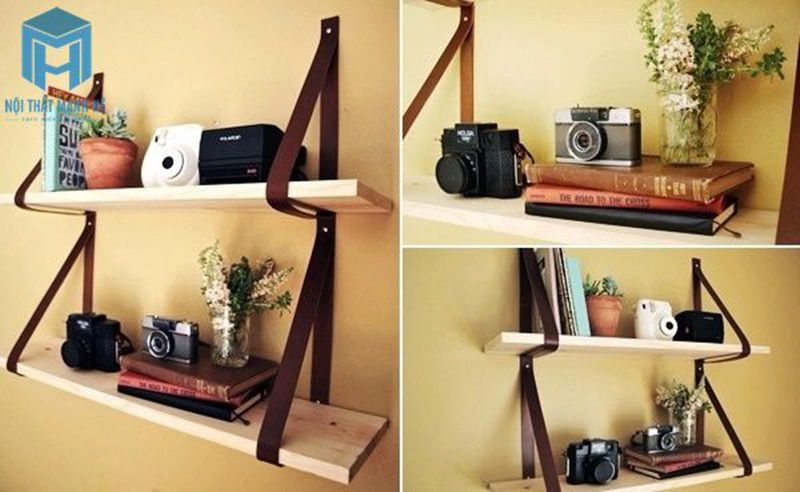 Kệ treo tường bằng ghim 4 chân