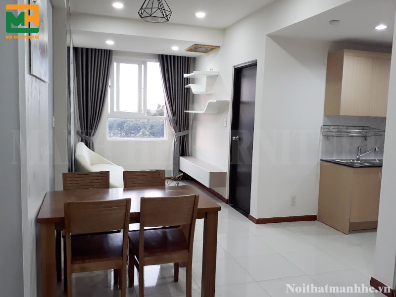 nội thất phòng khách căn hộ mini