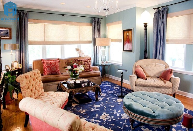 Nội thất sofa nhiều màu sinh động
