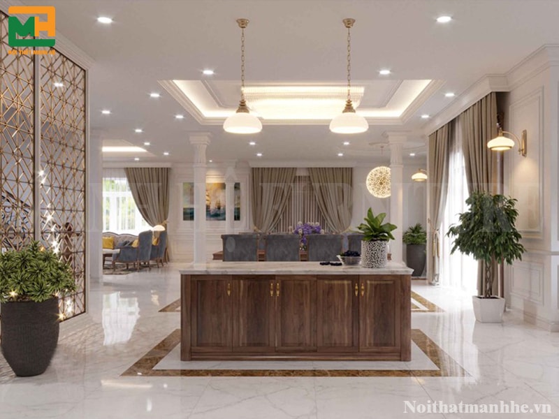 thiết kế nội thất biệt thự tân cổ điển