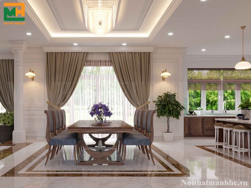 thiết kế thi công nội thất phòng ăn