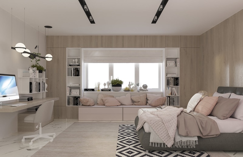 tủ âm tường biệt thự