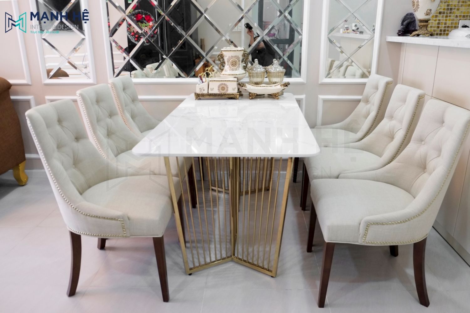 thi công bàn ăn đẹp