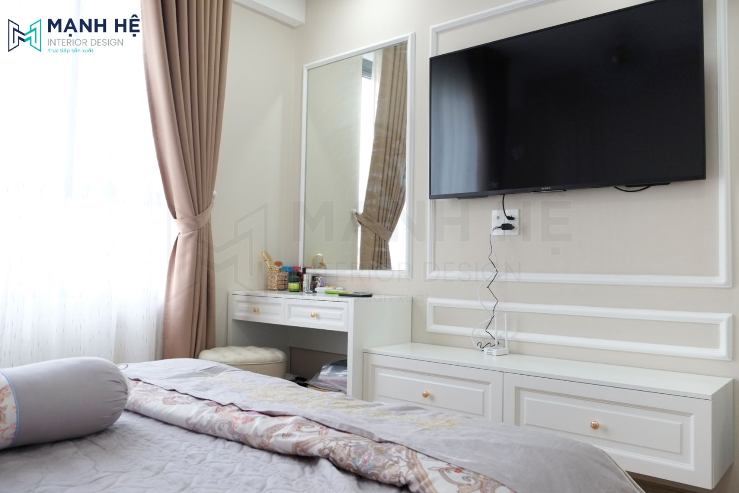 Hoàn thiện nội thất căn hộ tân cổ điển Gold View – 70m2 Hoàn thiện nội thất căn hộ tân cổ điển Gold View – 70m2