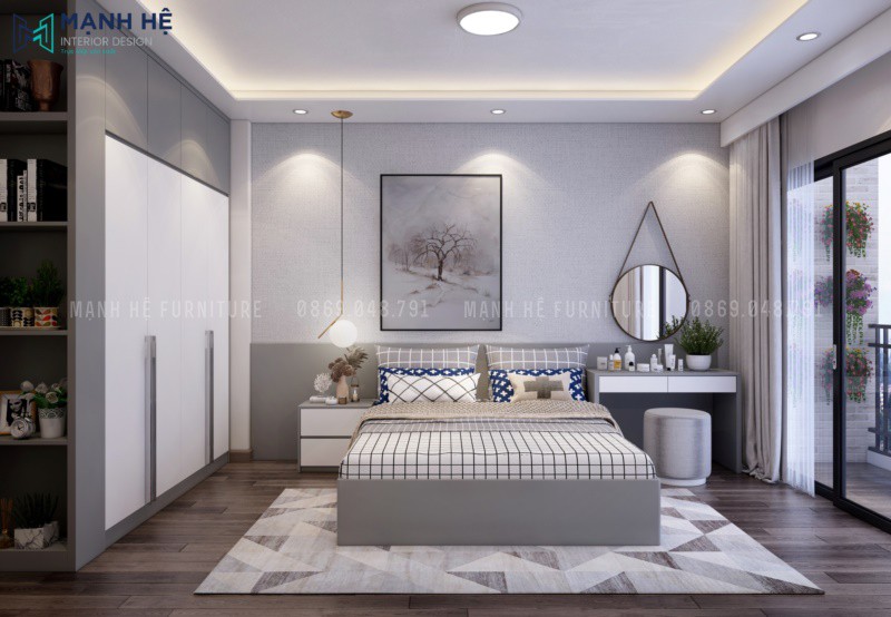 Thiết kế nội thất nhà phố sang trọng với 3 phòng ngủ - Anh Thiên (Quận Bình Thạnh)