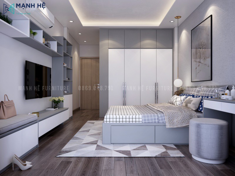Thiết kế nội thất nhà phố sang trọng với 3 phòng ngủ - Anh Thiên (Quận Bình Thạnh)