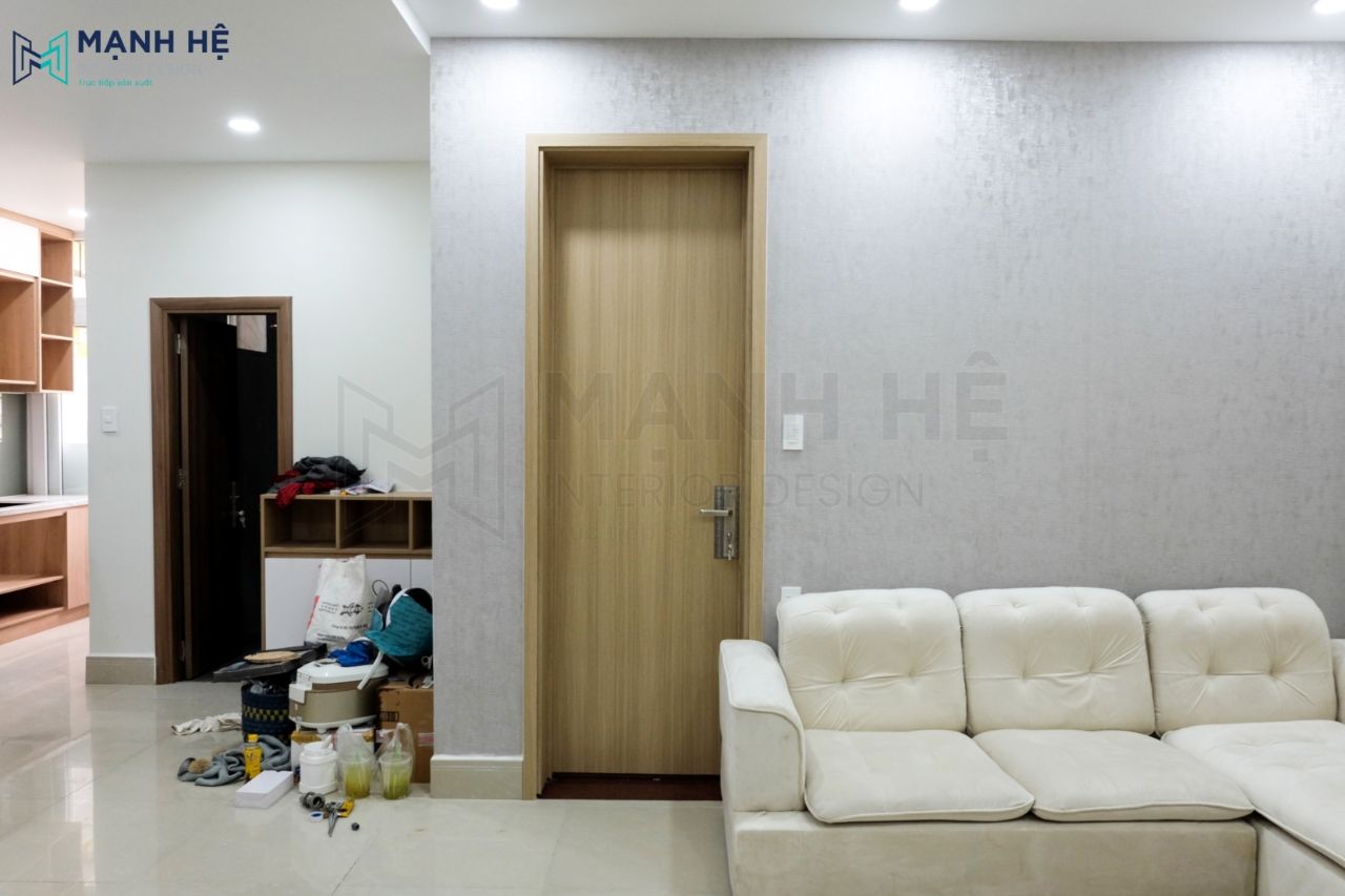 Giấy dán tường màu xi măng lạ mắt