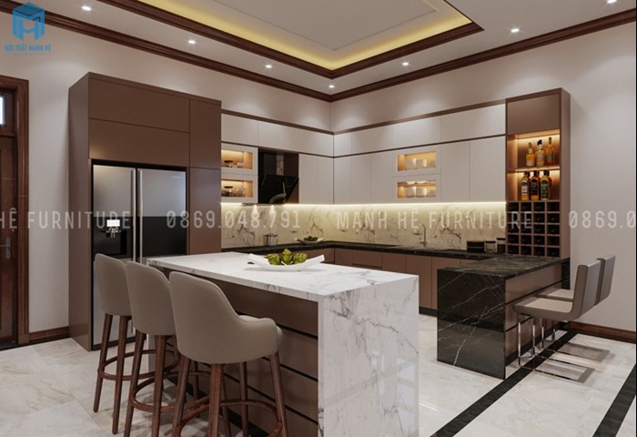 bàn đảo bếp đẹp