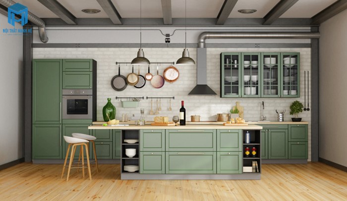 bàn đảo bếp tân cổ điển