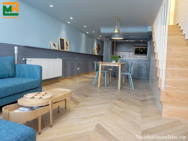 bếp liền phòng ăn